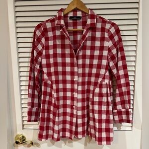 Tuckernuck Pomander Place Red and White Gingham Top, M